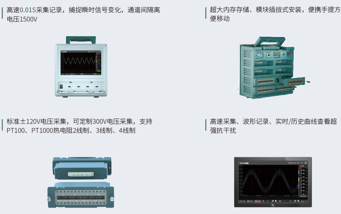 TP1000H多通道高速数据记录仪