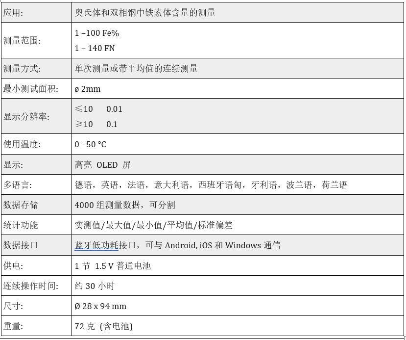 1709708559523595.png FERRITE-CHECK 140 手持式铁素体含量测试仪
